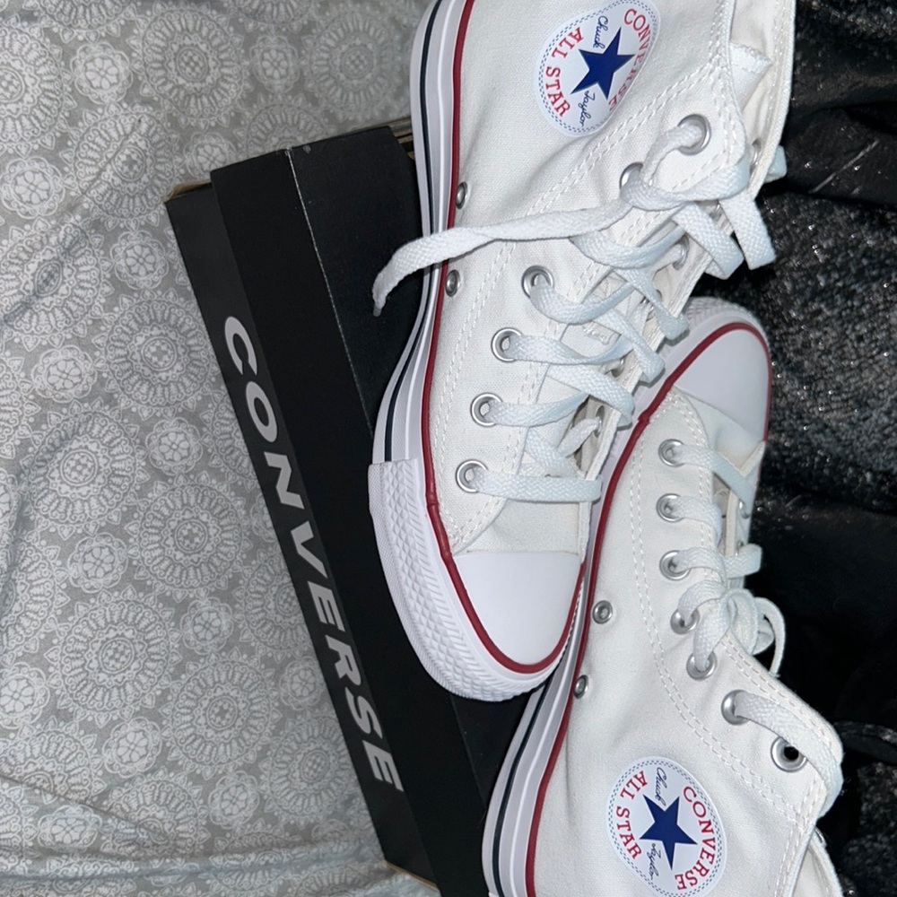 High top white converse